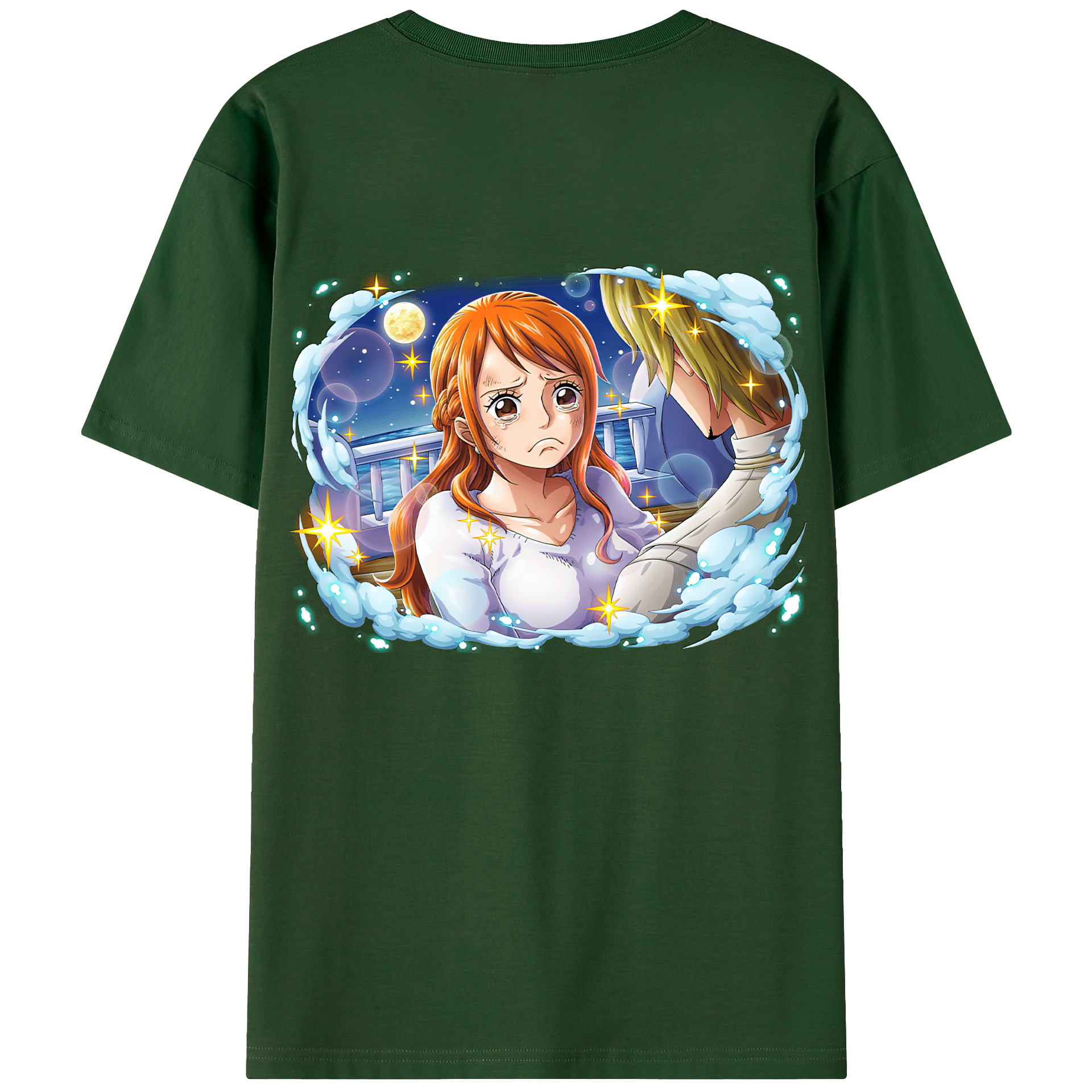 ワンピース ナミ ONE PIECE Nami 綿100％半袖Tシャツ（背面プリント）